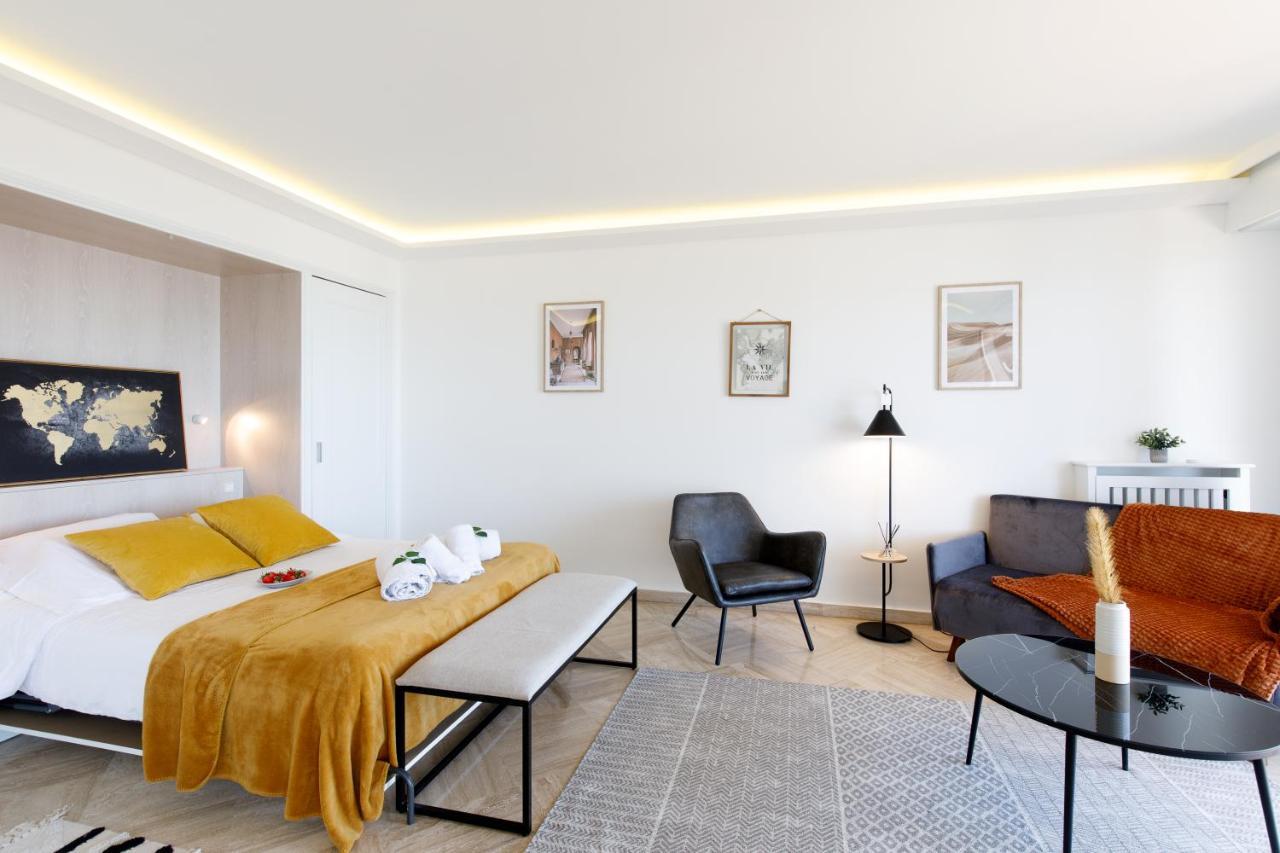 Suite Riviera - Sea View - Clim - 50M Plage - Residence De Standing - Spacieux 180 M2 - Parking كان المظهر الخارجي الصورة